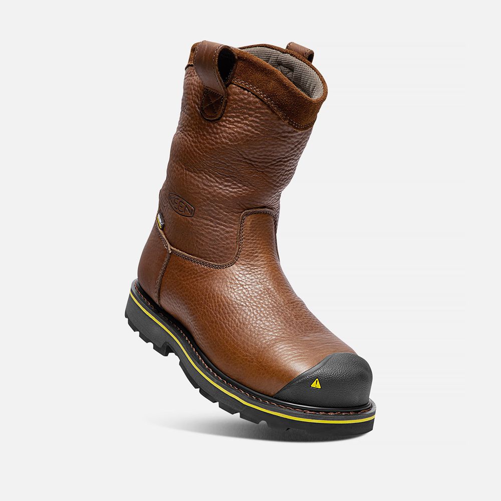 Botas de Trabajo Keen Mexico Marrom - Hombre Dallas Wellington (Steel Toe) - IL8514672